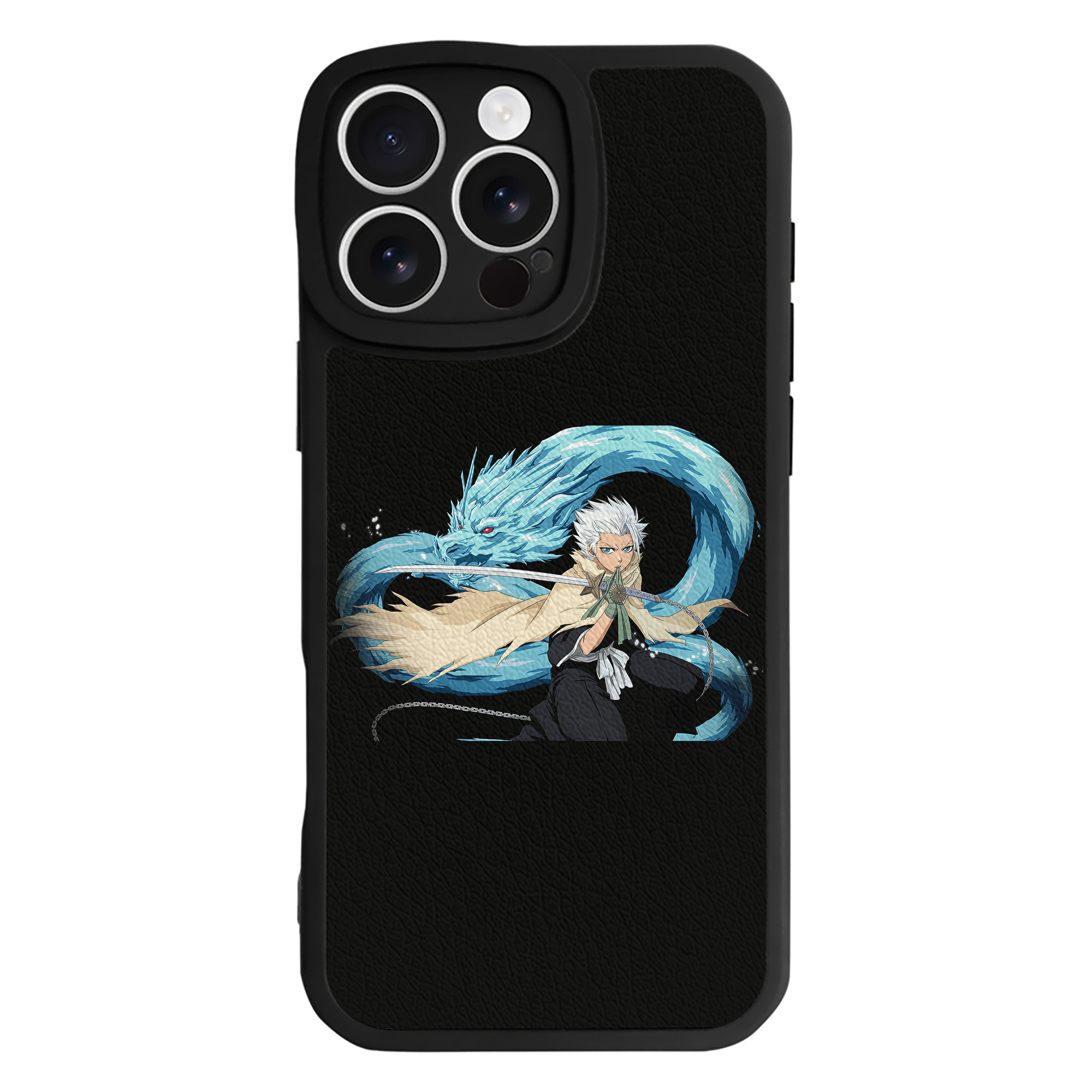 （画像用） ブリーチ 日番谷冬獅郎（ひつがや とうしろう） BLEACH Hitsugaya Toushirou 【iPhone 16シリーズ対応】シリコンスマホケース（レザー調） 材質：シリコン